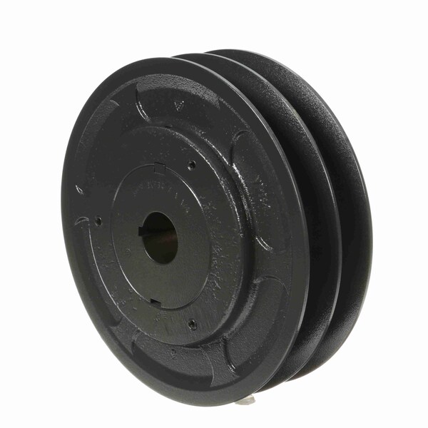2 Groove Cast Iron Finish Bore Fhp Variable Pitch Sheave, 2VP84X 1 1/4